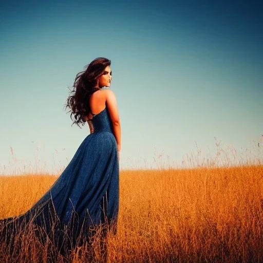 country side full body shot , woman standing,highly detailed, hyper-detailed, beautifully color-coded, insane details, intricate details, beautifully color graded, Cinematic, Color Grading,