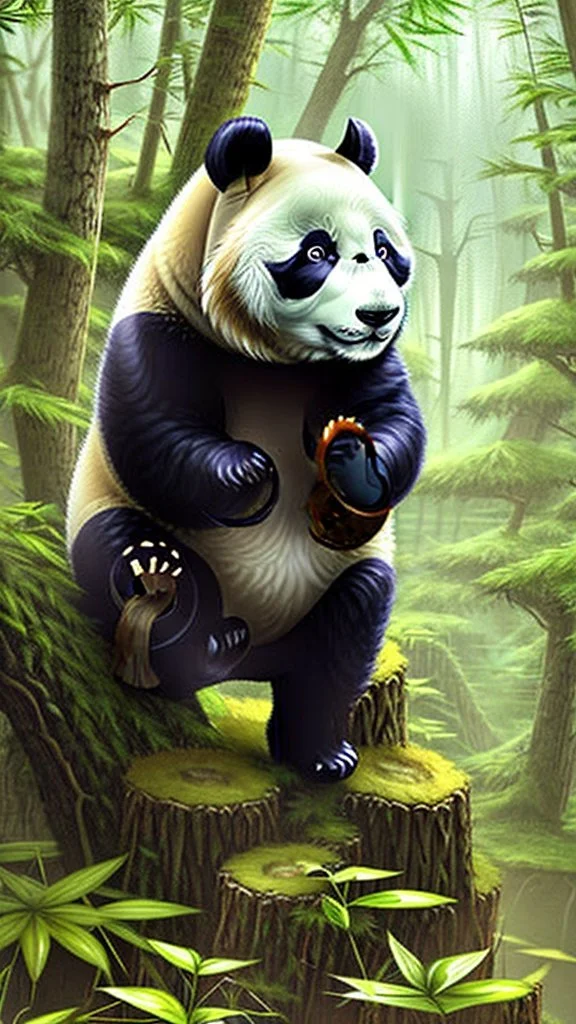 Un panda viking
