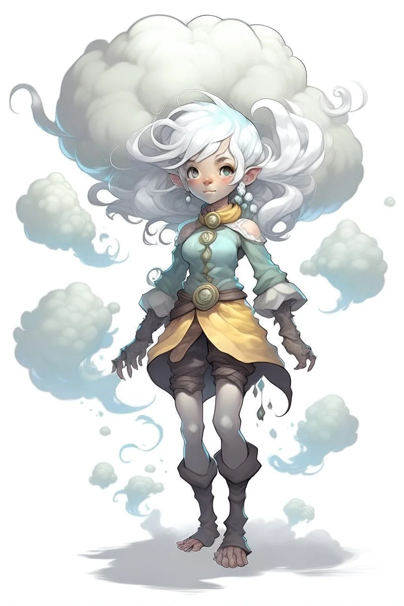 dnd young female cloud elemental