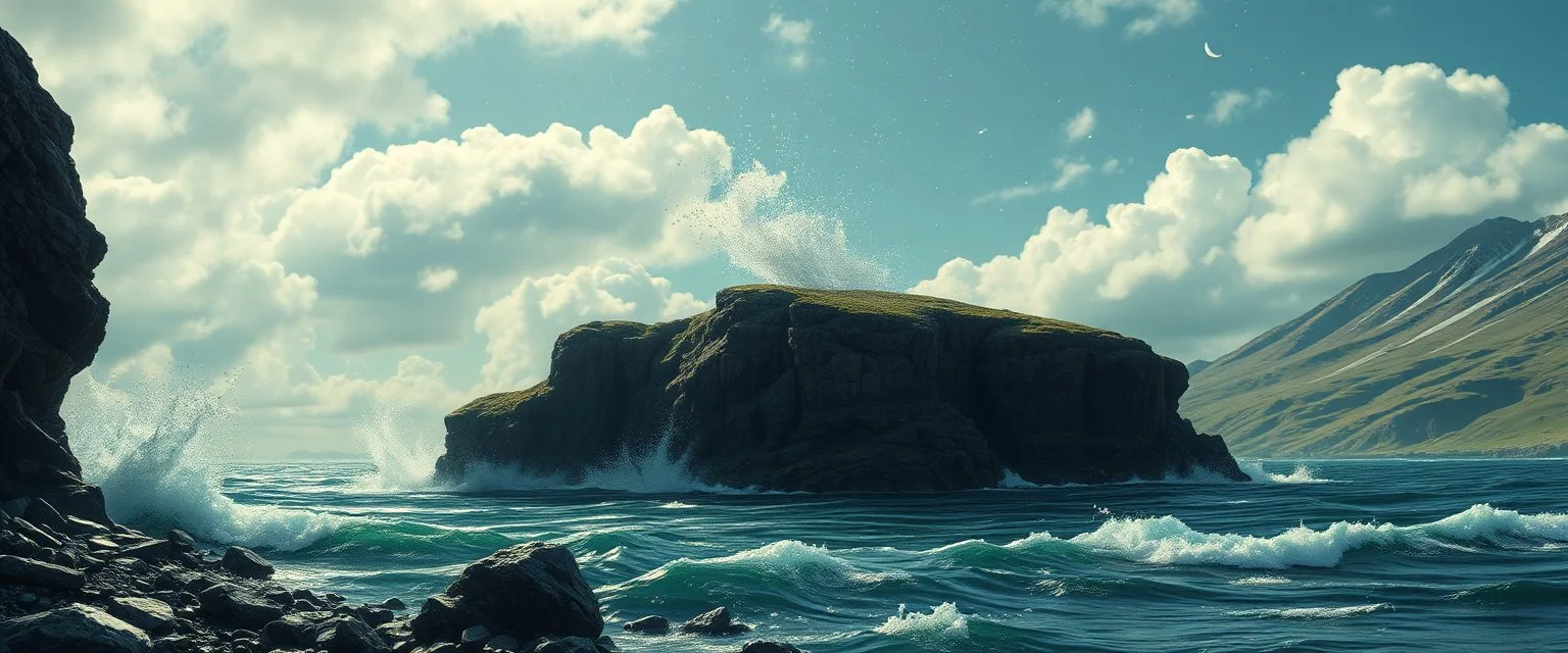 And for seven years, it stayed half-open wide, spitting out weather from the other side. Fish fell upward. Time walked slow. And nobody learned which way home would go. That is what happens when wild magic is almost controlled.