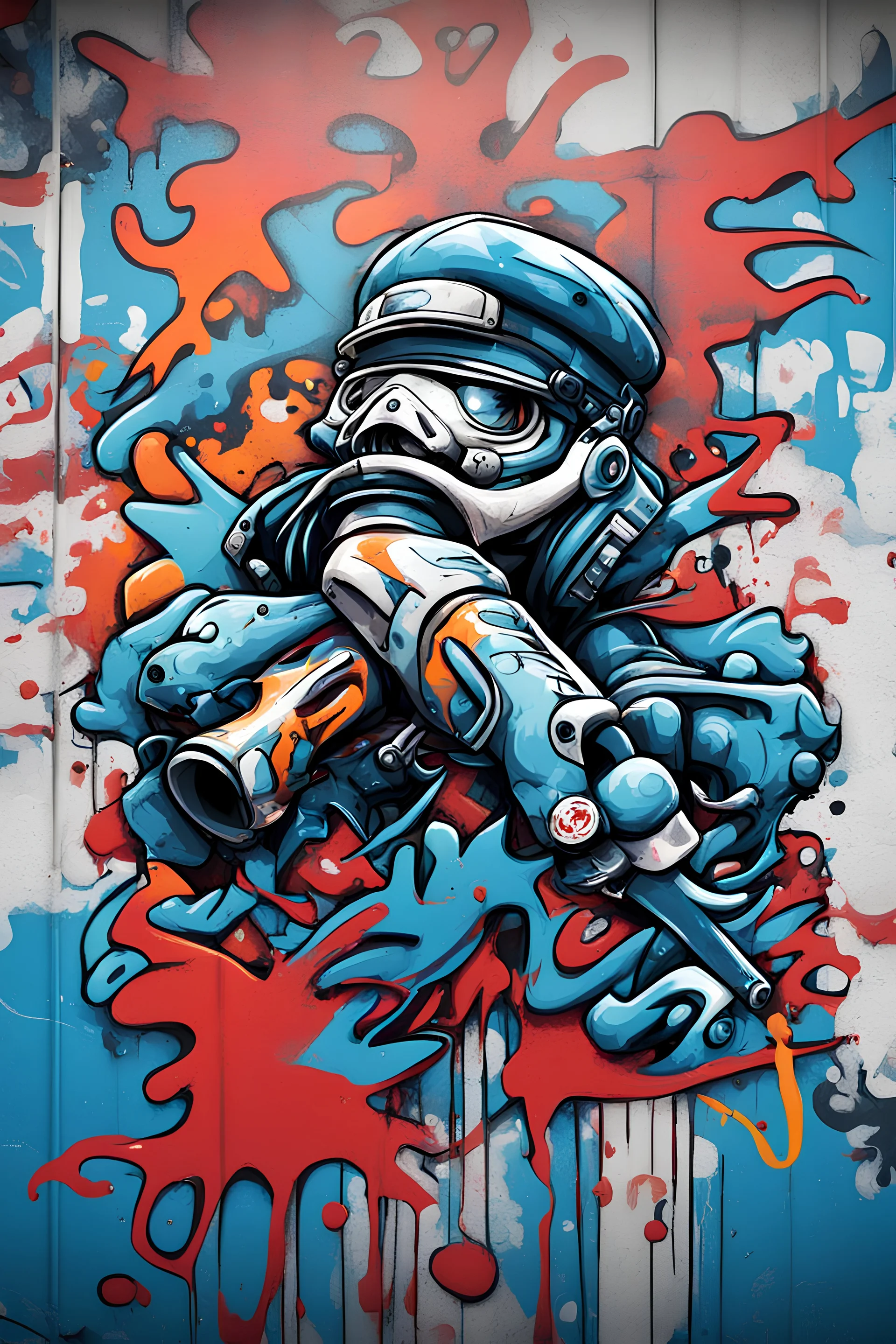 GRAFFITI X MARINE BACKGROUND