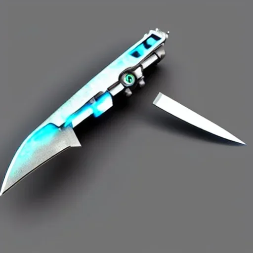 futuristic robot knife