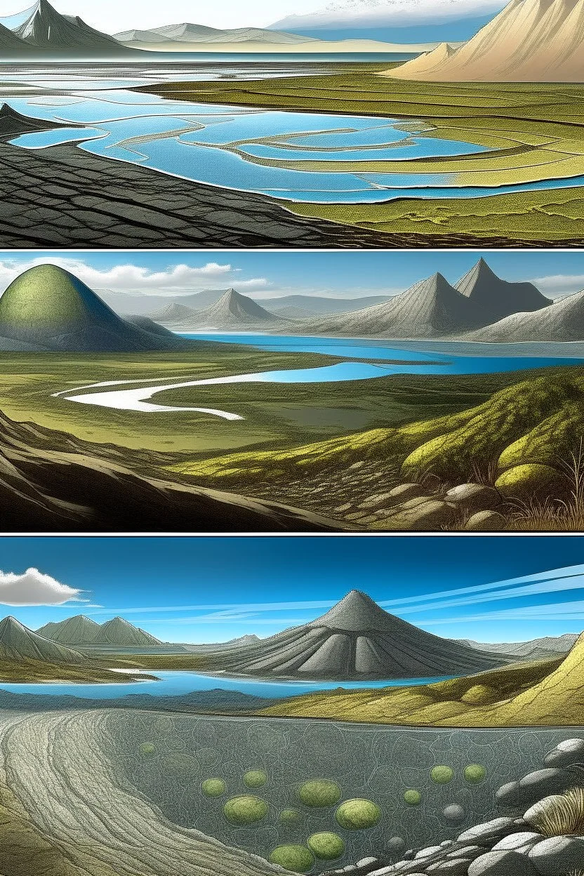 earths cambrian periode lanscapes