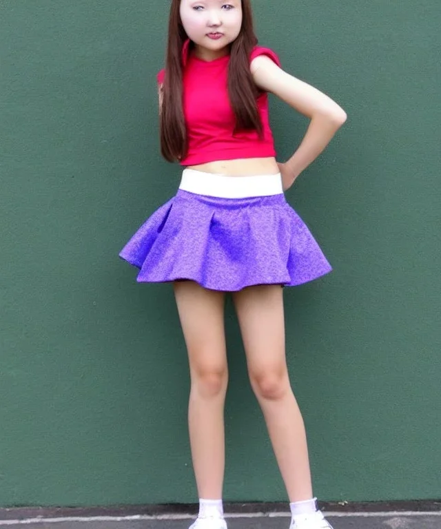 petite girl at 14s with mini skirt