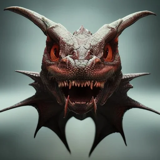 red dragon, dragon portrait, portrair, dragon head, dragon face, big eyes, fangs, dragon with horns, 8k resolution, high-quality, fine-detail, fantasy, incredibly detailed, ultra high resolution, 8k, complex 3d render, cinema 4d