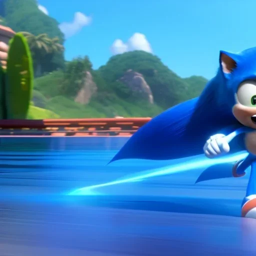 sonic races the subway