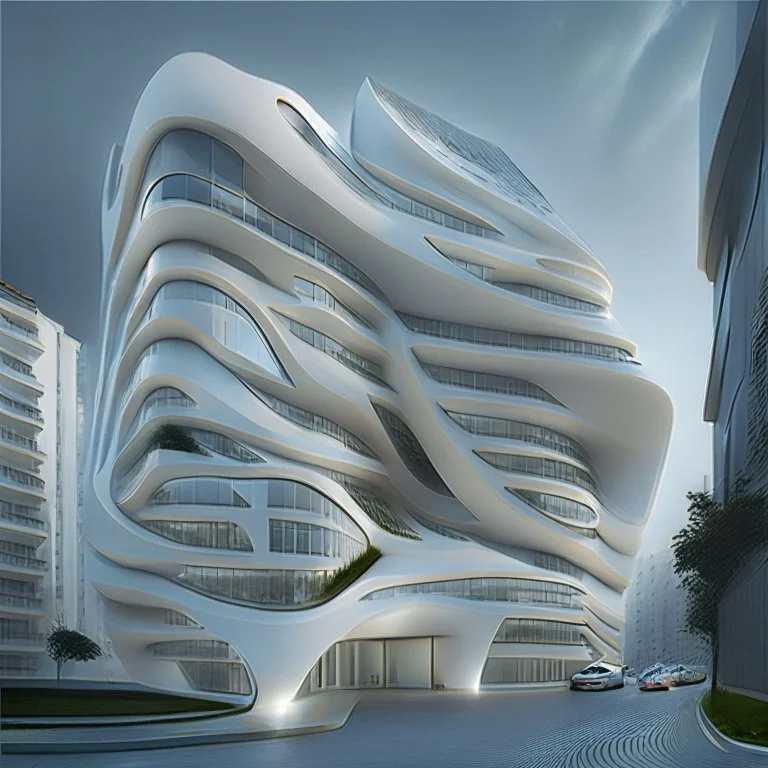 Edificio de apartamento Zaha Hadid arquitectura