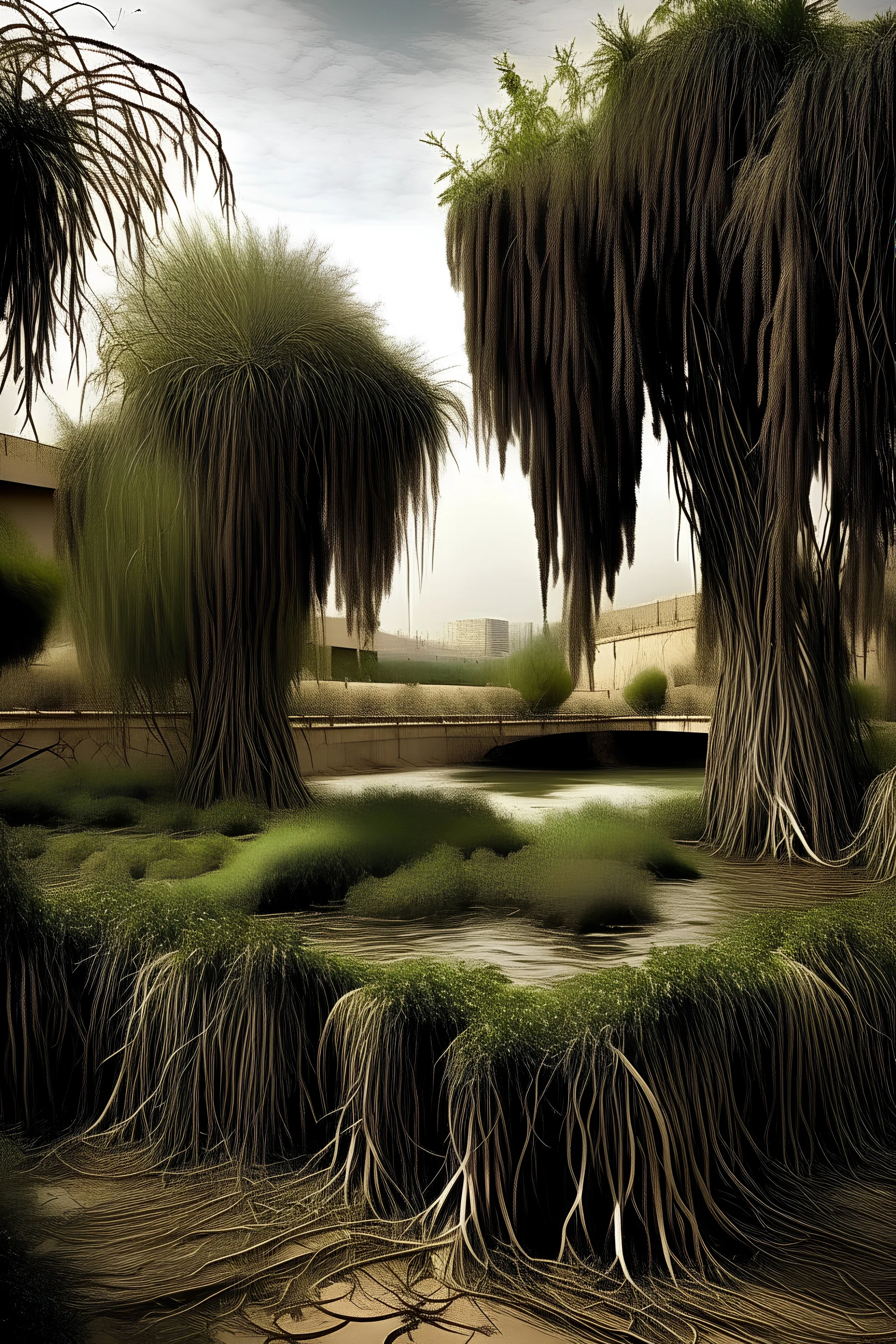 challenge, immigration, emptiness, Lebanon, culture, soil, willows and Arab designs.