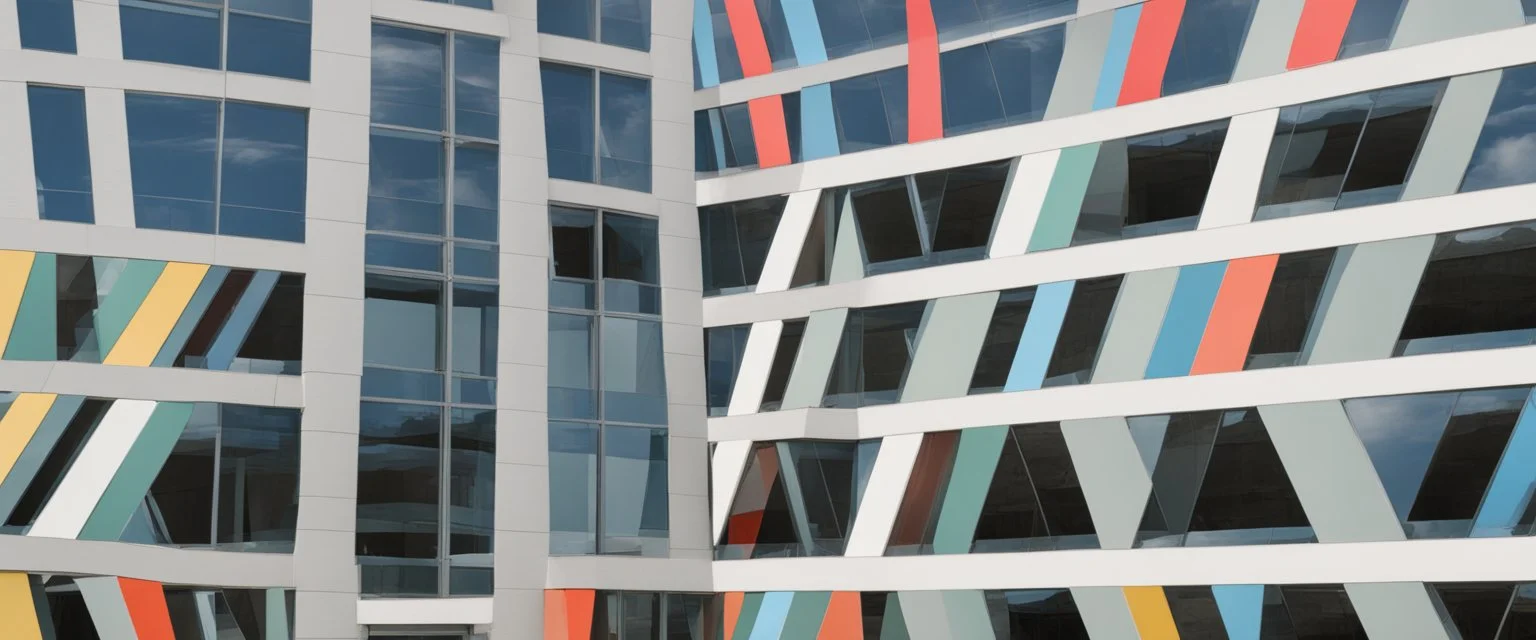 The museum's exterior facade is made of modern mirrors