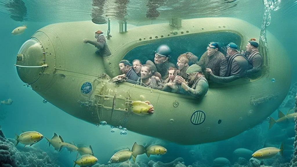 people suffocating in damaged submarine