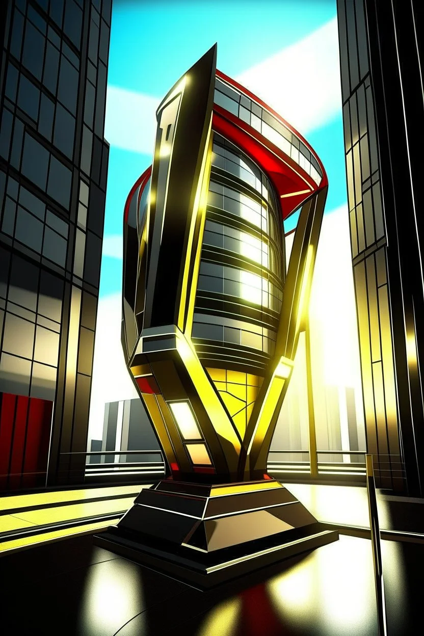 avengers stark tower buliding architecture futuristic-modern stlye.