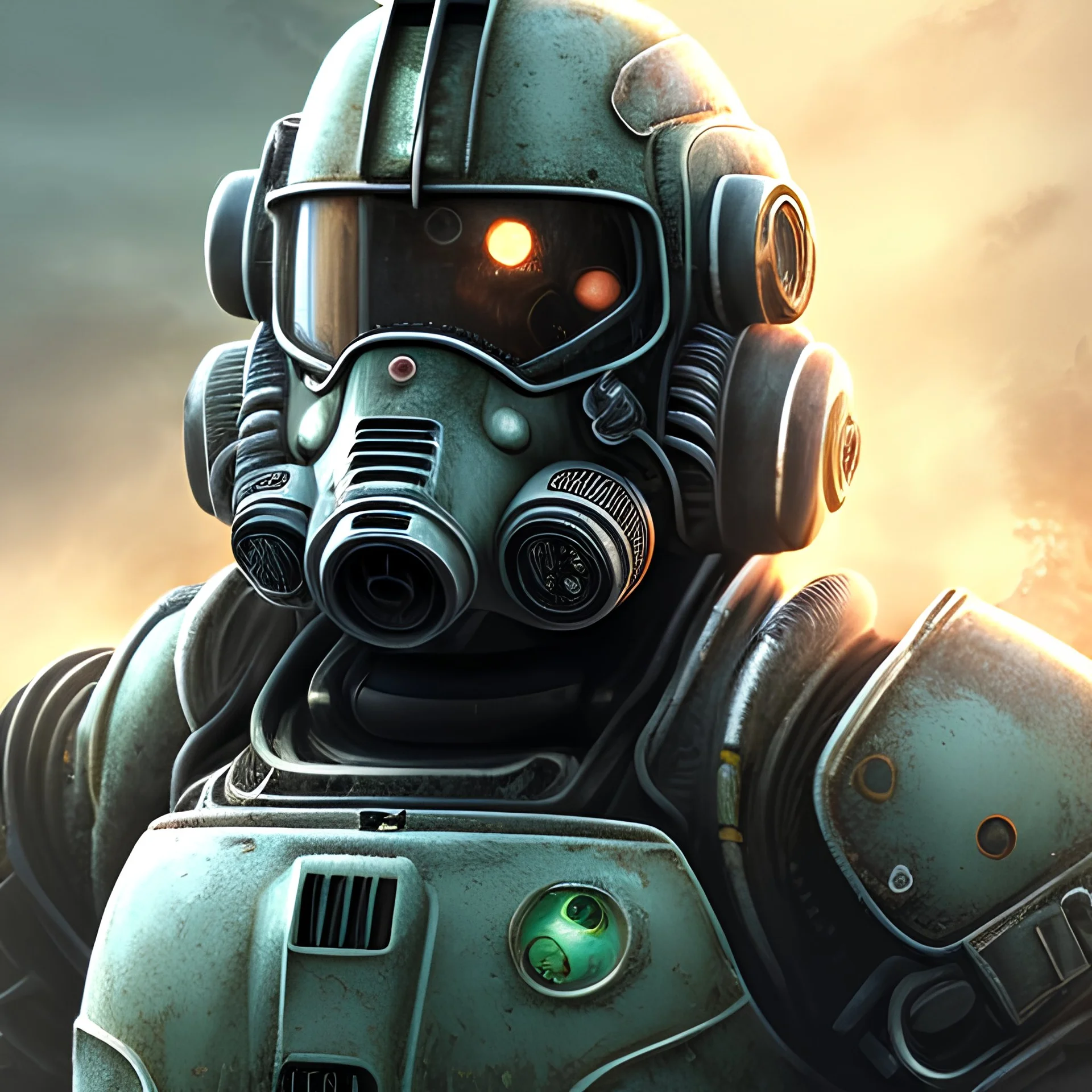 science fiction fallout soldier power armor