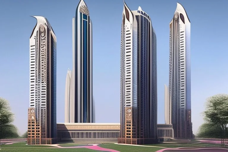 Unique building design for central bank of India. Make it world's tallest building