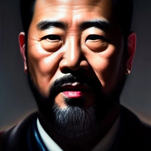 Ultra detailed fullbody Portrait in oil on canvas of Jin Sakai-Ghost Of Tsushima,intense stare,extremely detailed digital painting, extremely detailed face,crystal clear Big eyes, mystical colors ,perfectly centered image, perfect composition, rim light, beautiful lighting,masterpiece,8k, stunning scene, raytracing, anatomically correct, in the style of robert e howard and Ken Kelley and Ohrai Noriyoshi and Simon Bisley and tomzj1