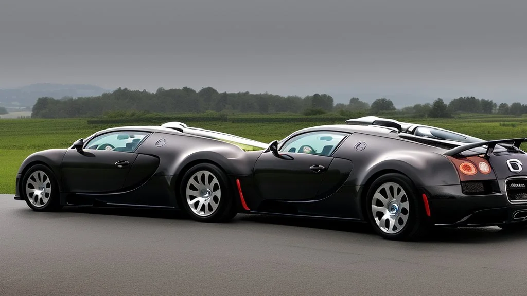 bugatti veyron rear view