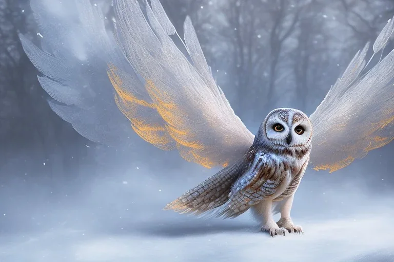 snow winged OWL