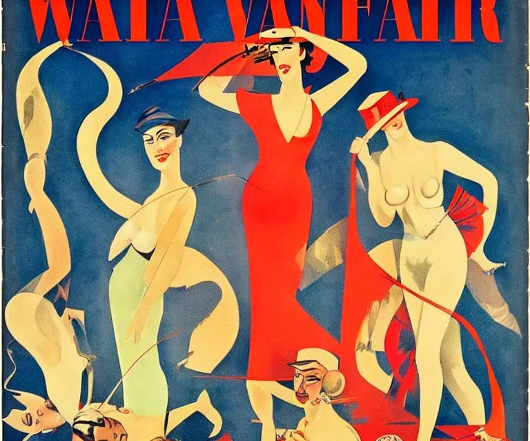 Front Cover of Vanity Fair. Art by "Eduardo García Benito" Benito. 30s of the twentieth century.