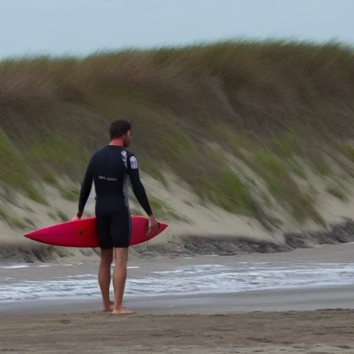 Whenever he saw a red flag warning at the beach he grabbed his surfboard.