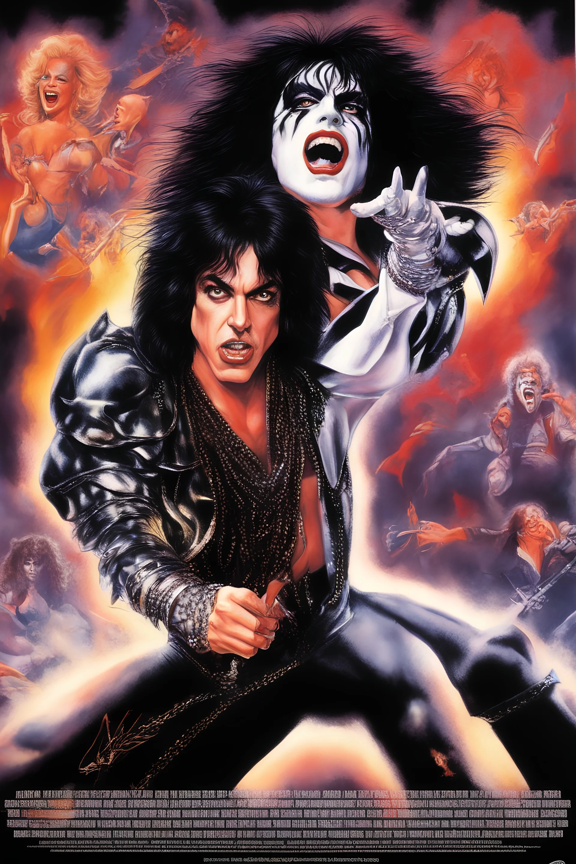 paul stanley full color movie poster art by Alex Ross