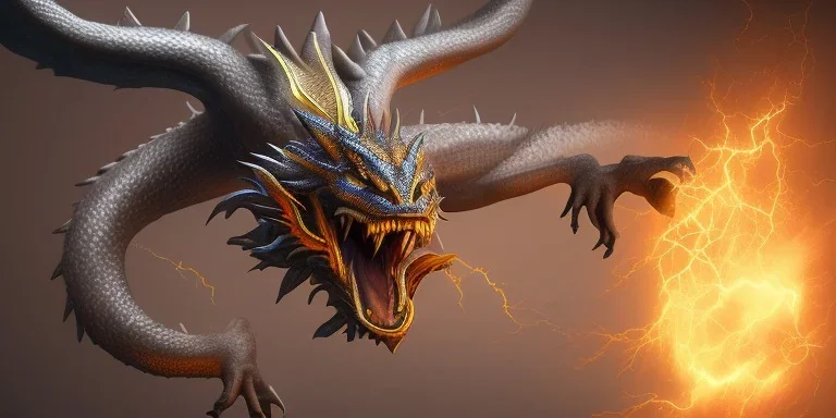 dragon god lightning