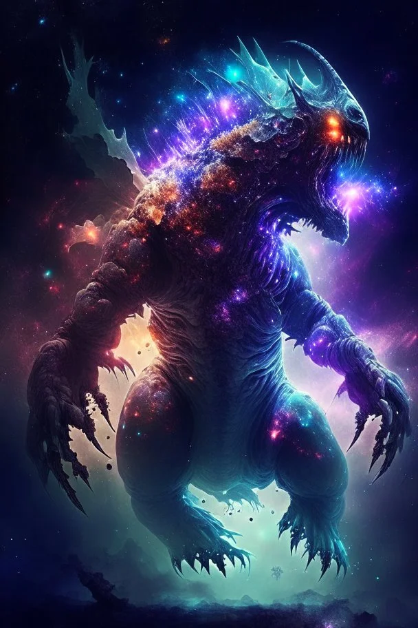 impossible anatomy giant galactic monster