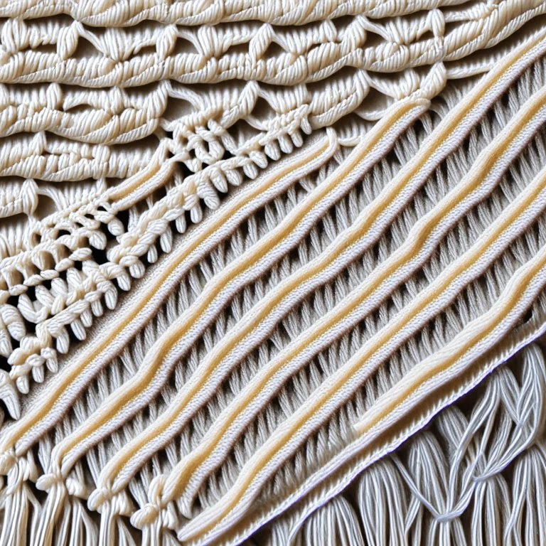 Fabrics texture macrame, plat, flat, without findings