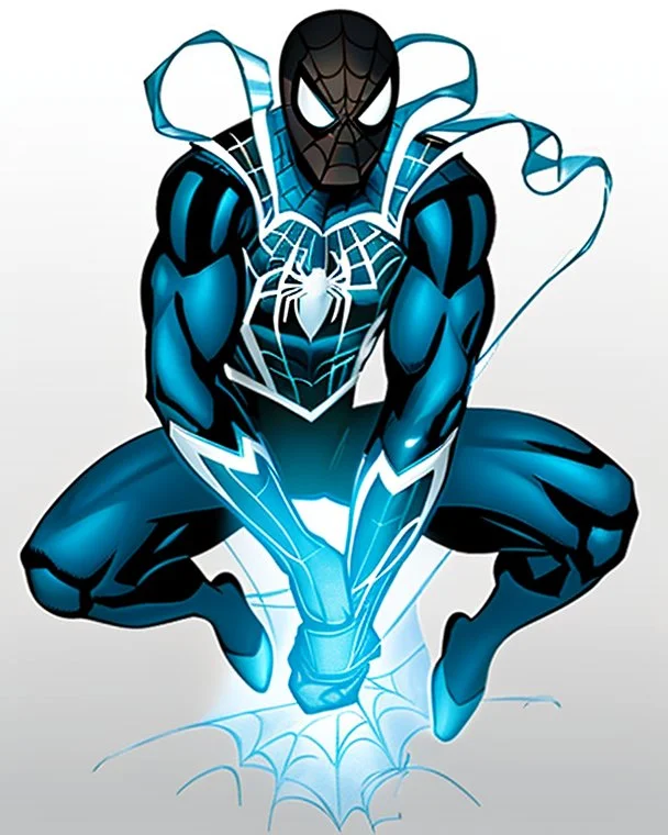 spider-man as DC blue lantern