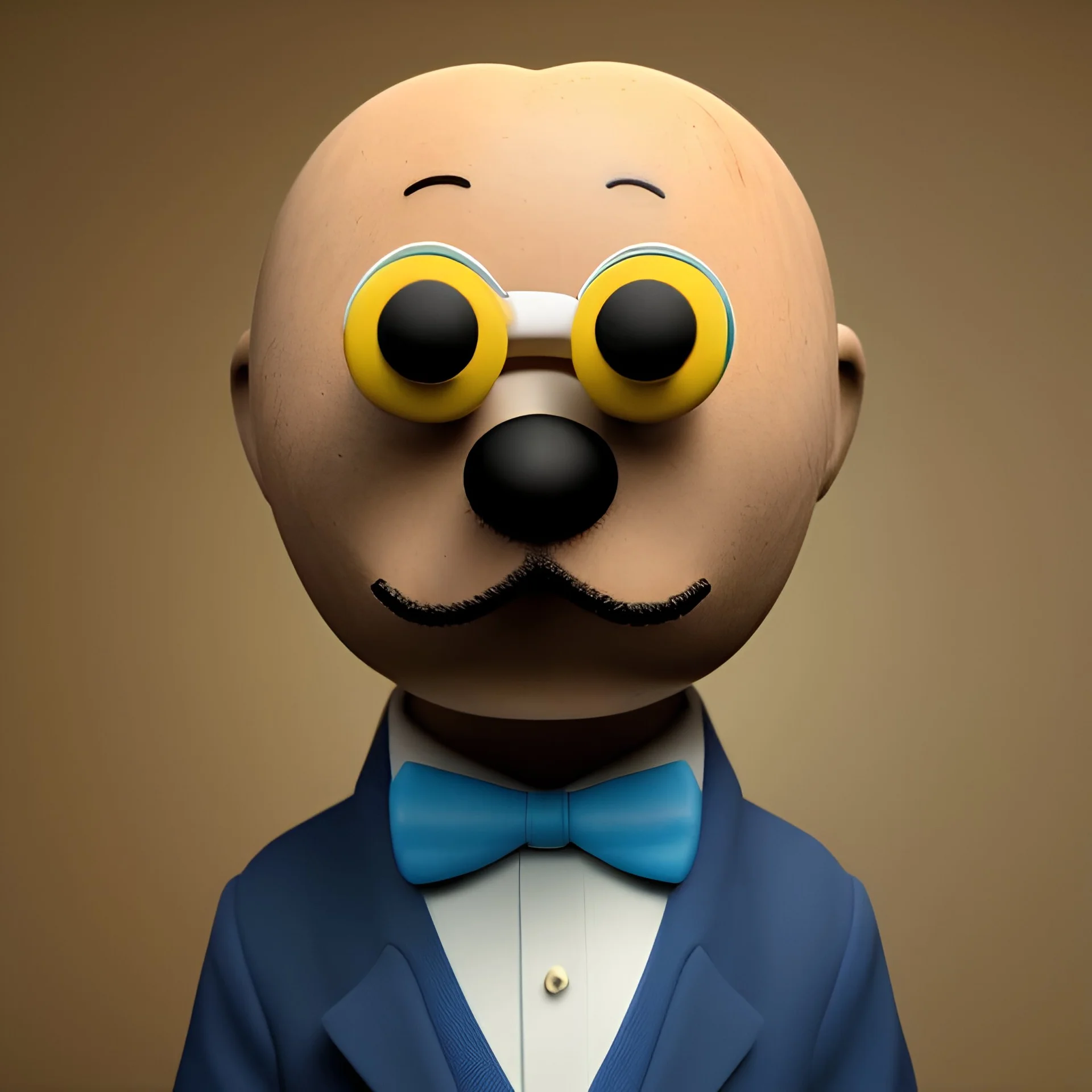 Mr. Peanut wearing a monocle