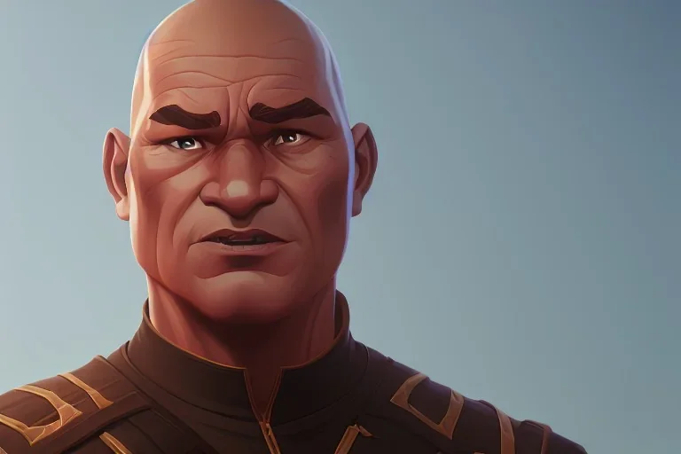 Portrait of Temuera Morrison by Jake Bartok