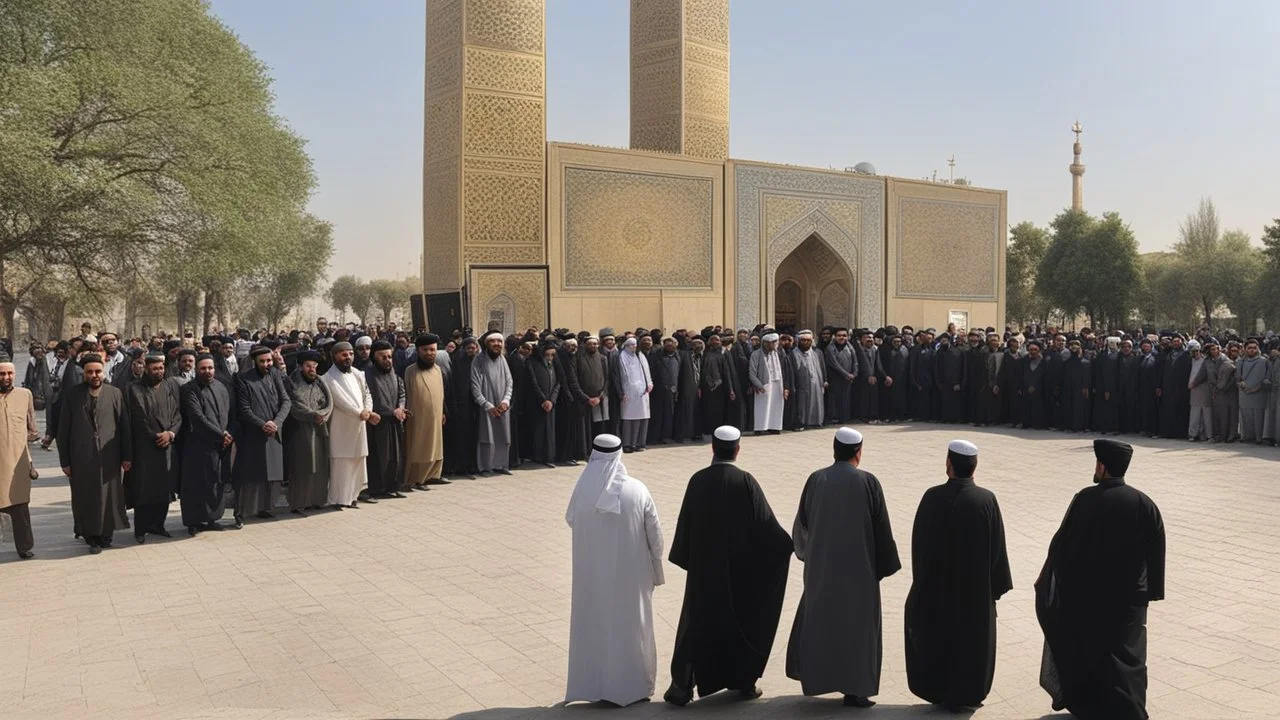 black flag raised at razavi shrine in mashhad echoing prophetic hadith about khorasan,