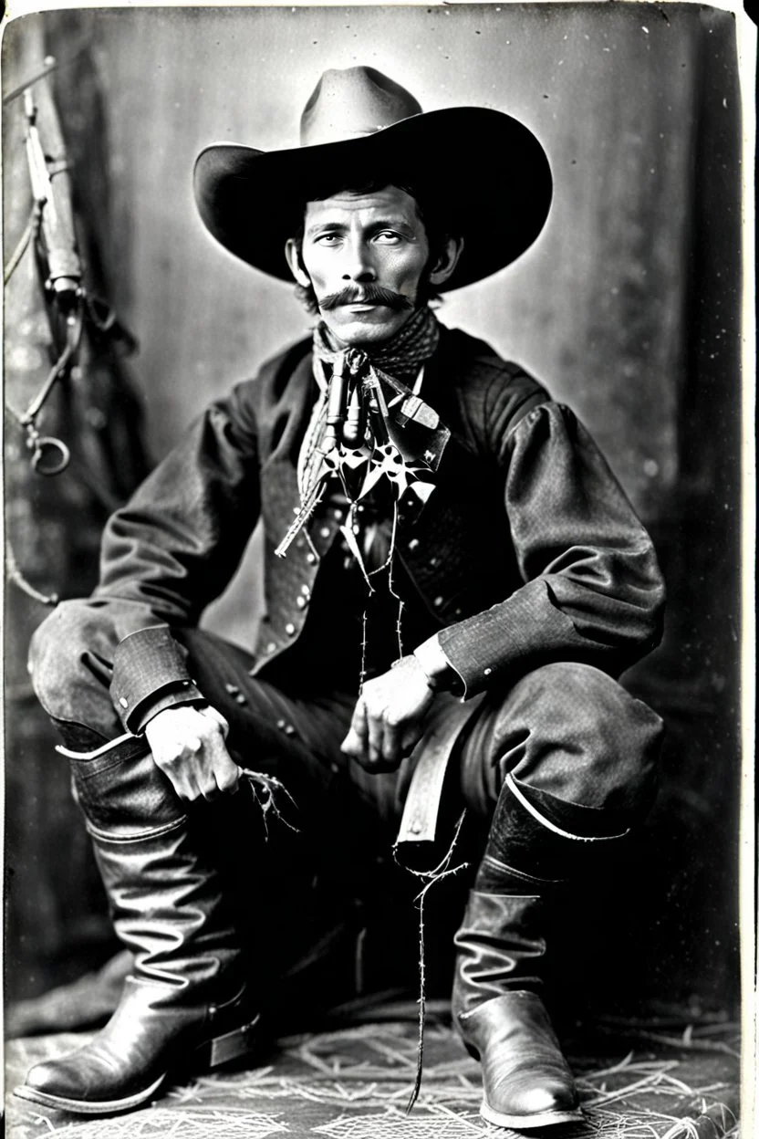 Cowboy Spider-Man in 1873, photograph