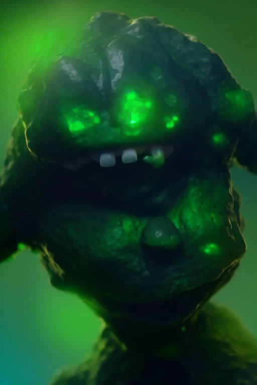 mutated green stone golem