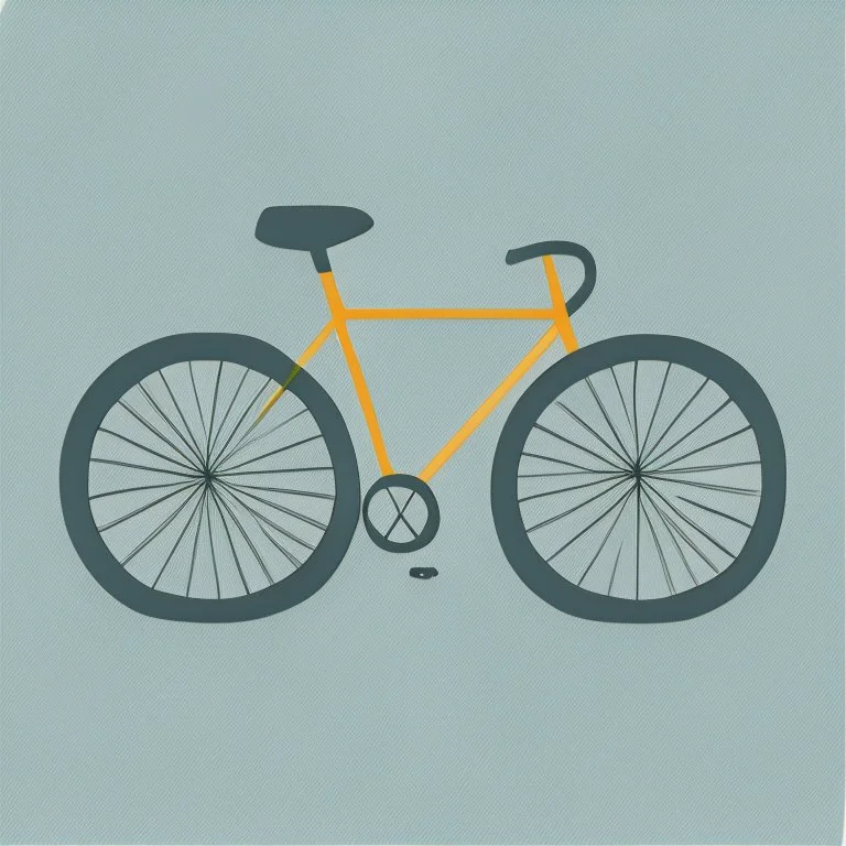 minimalistic bicycle illustration