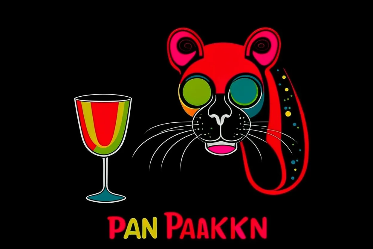 partyanimal fun drinking all night simple 3 colour