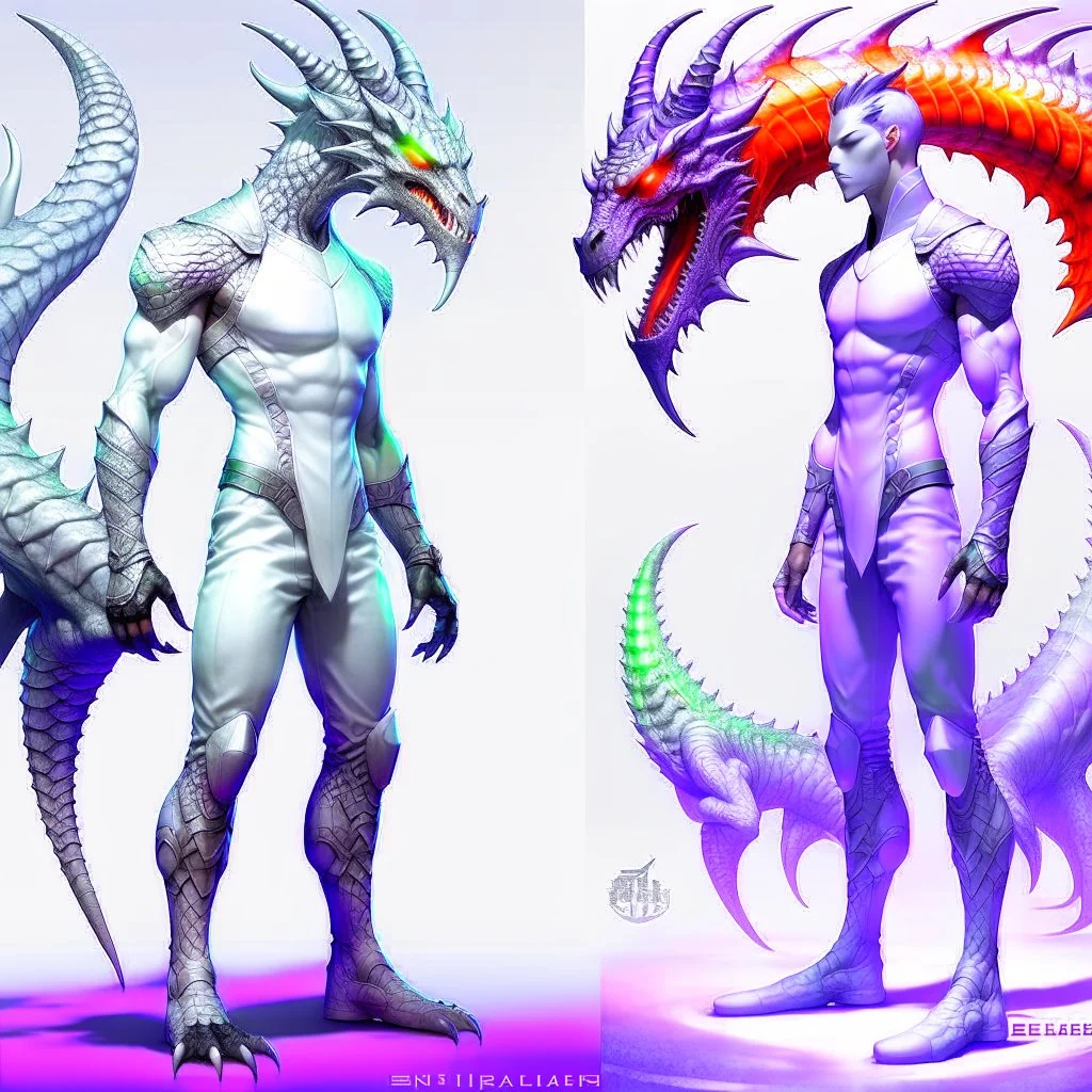 dragonman cabeza y cara humana con antifaz high detailed concept art, front facing, dynamic pose, full body, white background color, t-shirt design,