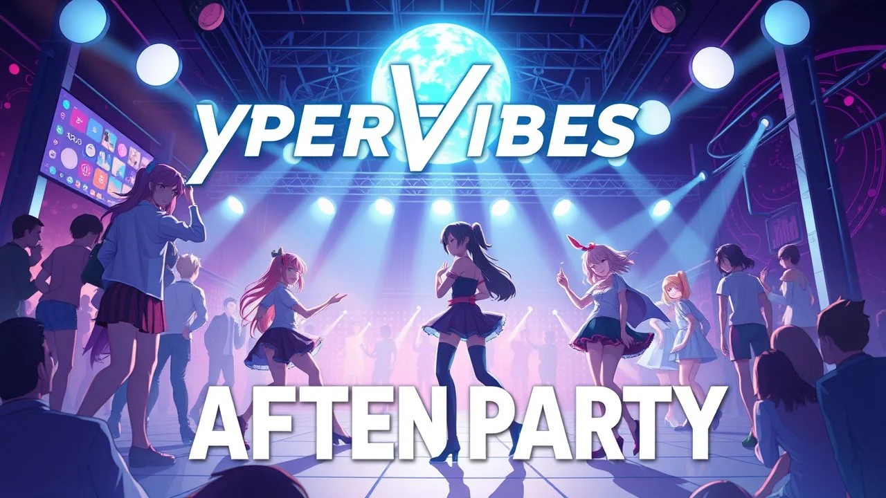 poster for HyperVibes Afterparty, anime and cosplay