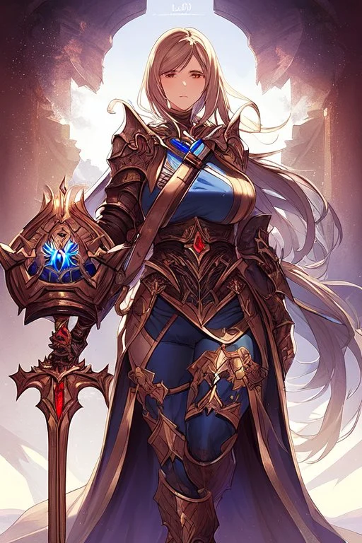 Female Paladin, Dark Fantasy, Like the Diablo Game series