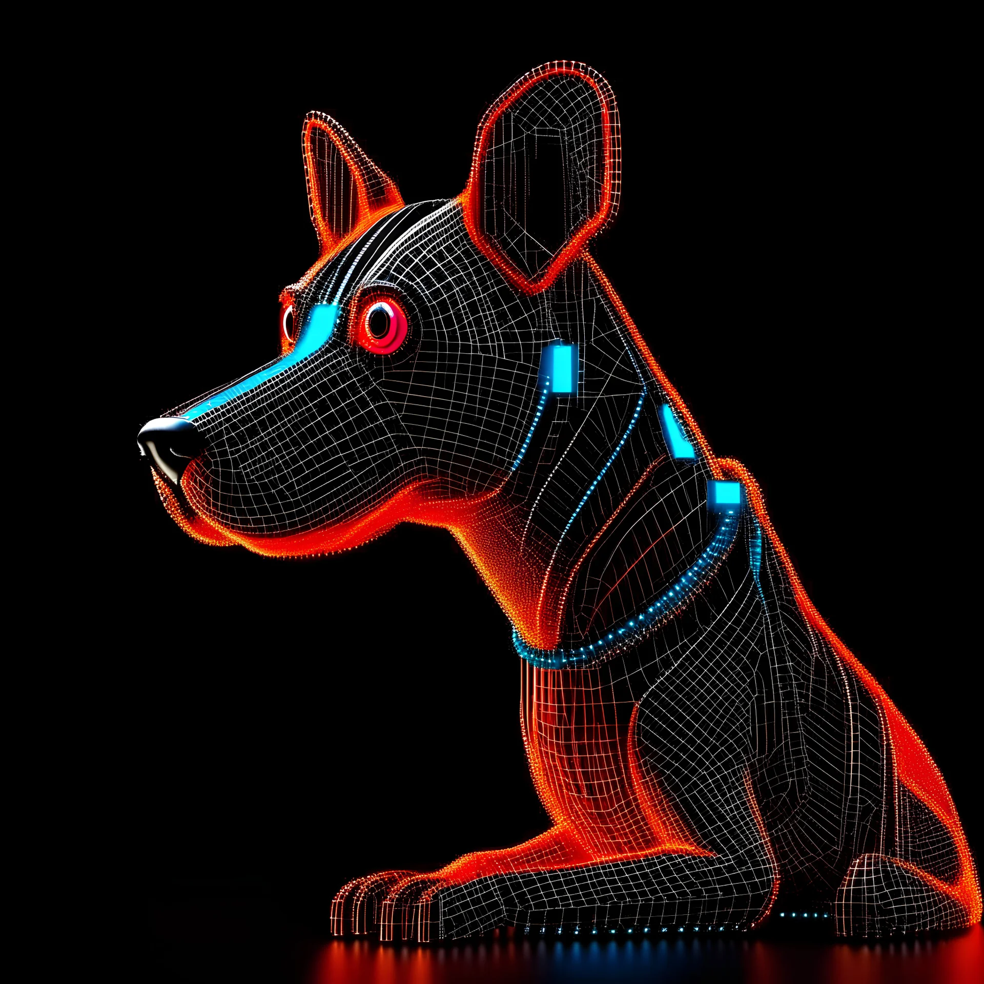 Dog cyber 3D