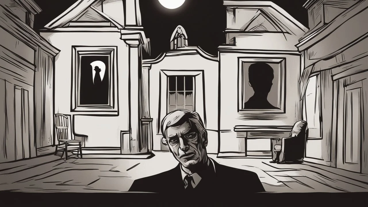 صورة ملفك الشخصي تظهر بمشهد مرعب وغامض، مع ظلال مظلمة وإضاءة غير متوقعة تبرز تفاصيل مخيفة، مما يثير القشعريرة والخوف لدى الناظرين.