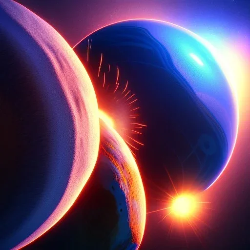 planets, highly detailed, 3d render