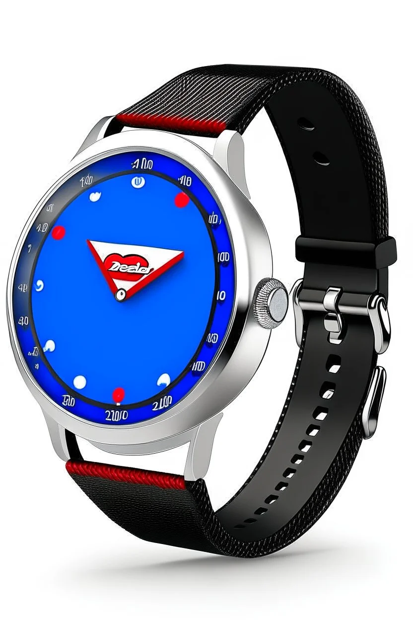 Show the Pepsi watch with customizable features, allowing the viewer to visualize different color and strap options to suit their style.