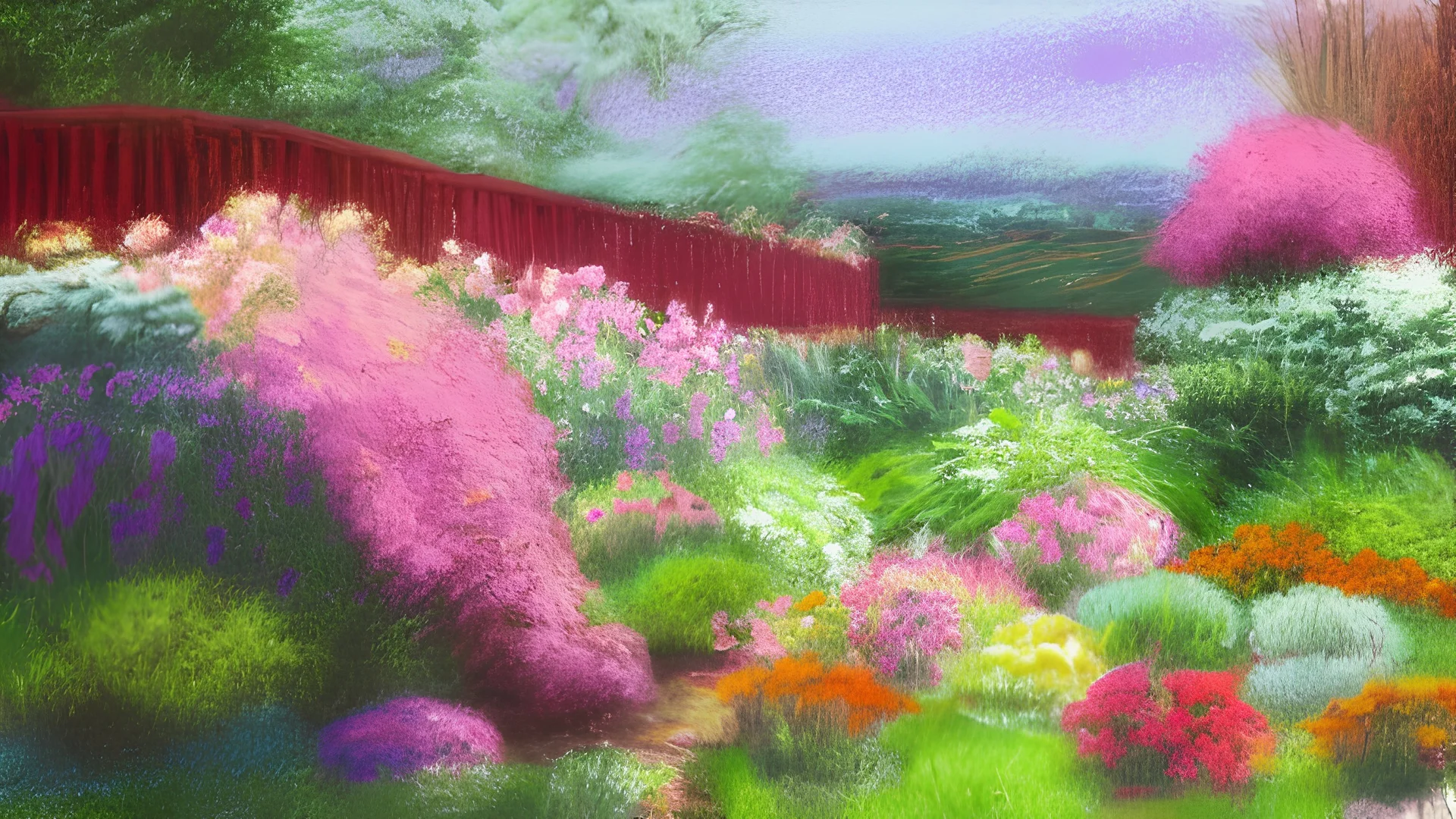 pastel, paint, Coming Home Baby, home Garden