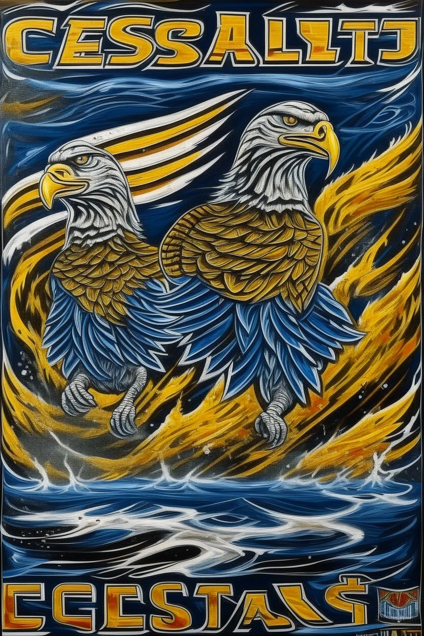 west coast eagles aboriginal painting guernsey