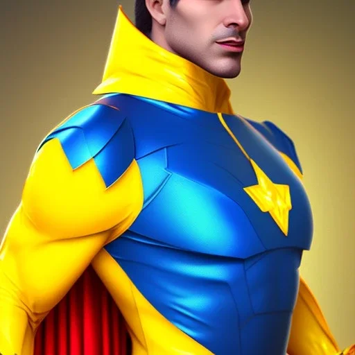 Cosmic super hero, yellow costume,8k HD image,