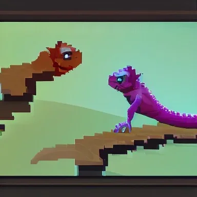 gecko pixel art