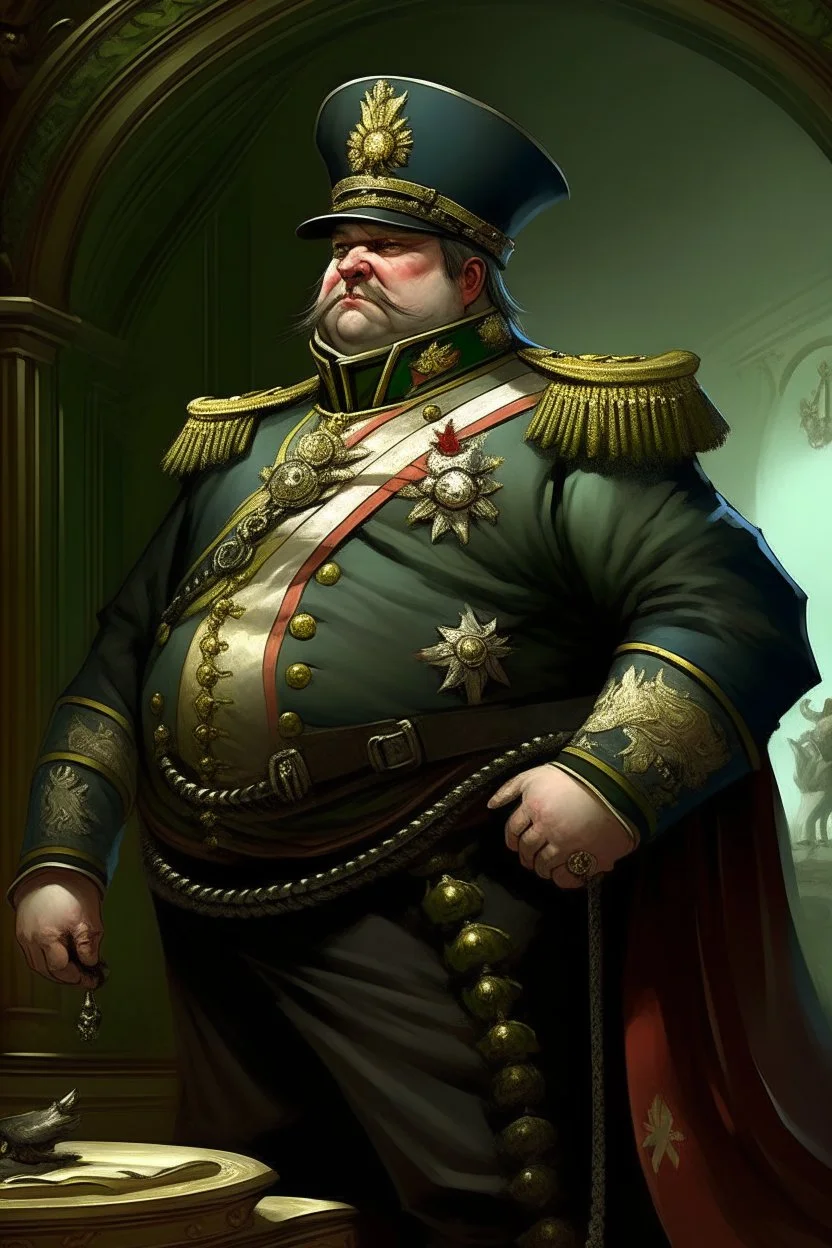 fat military general fantasy victorian