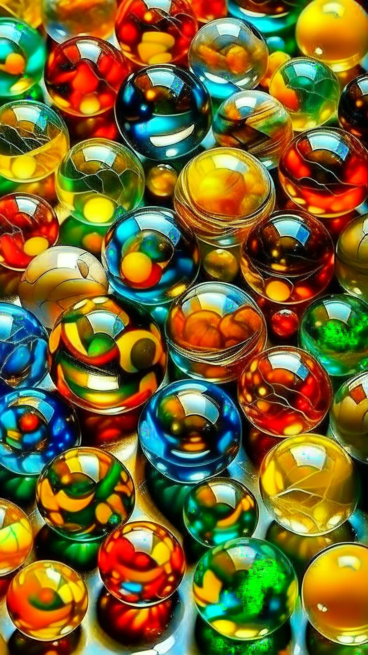 a pile of glass marbles, extremely detailed, realistic shapes, colorul, 90s nostalgia, stunning, amber, shiny, colorful, ultra detailed, perfect photo