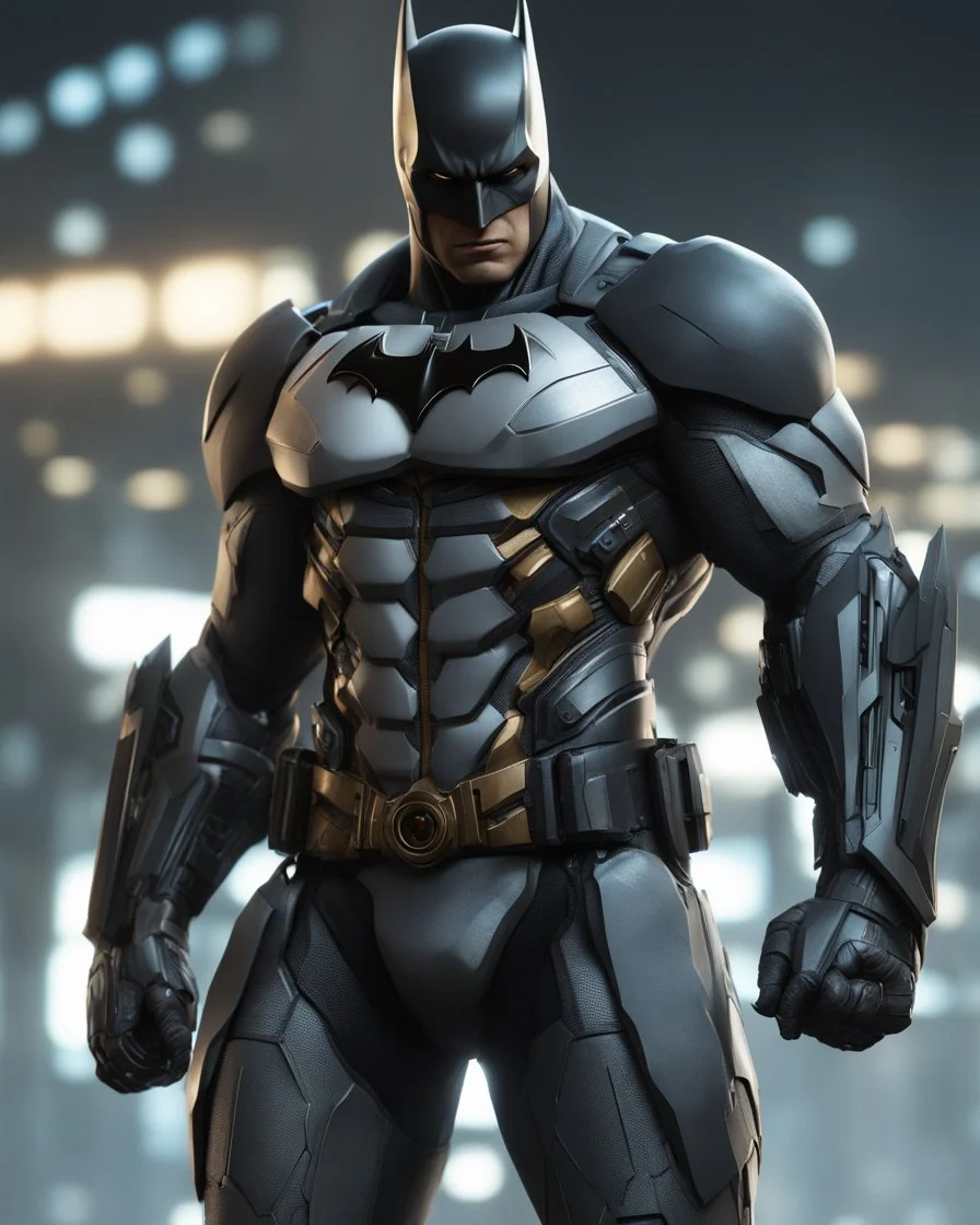 Batman Cyborg, arte digital, calidad ultra, hiperdetallado, 8k 3D