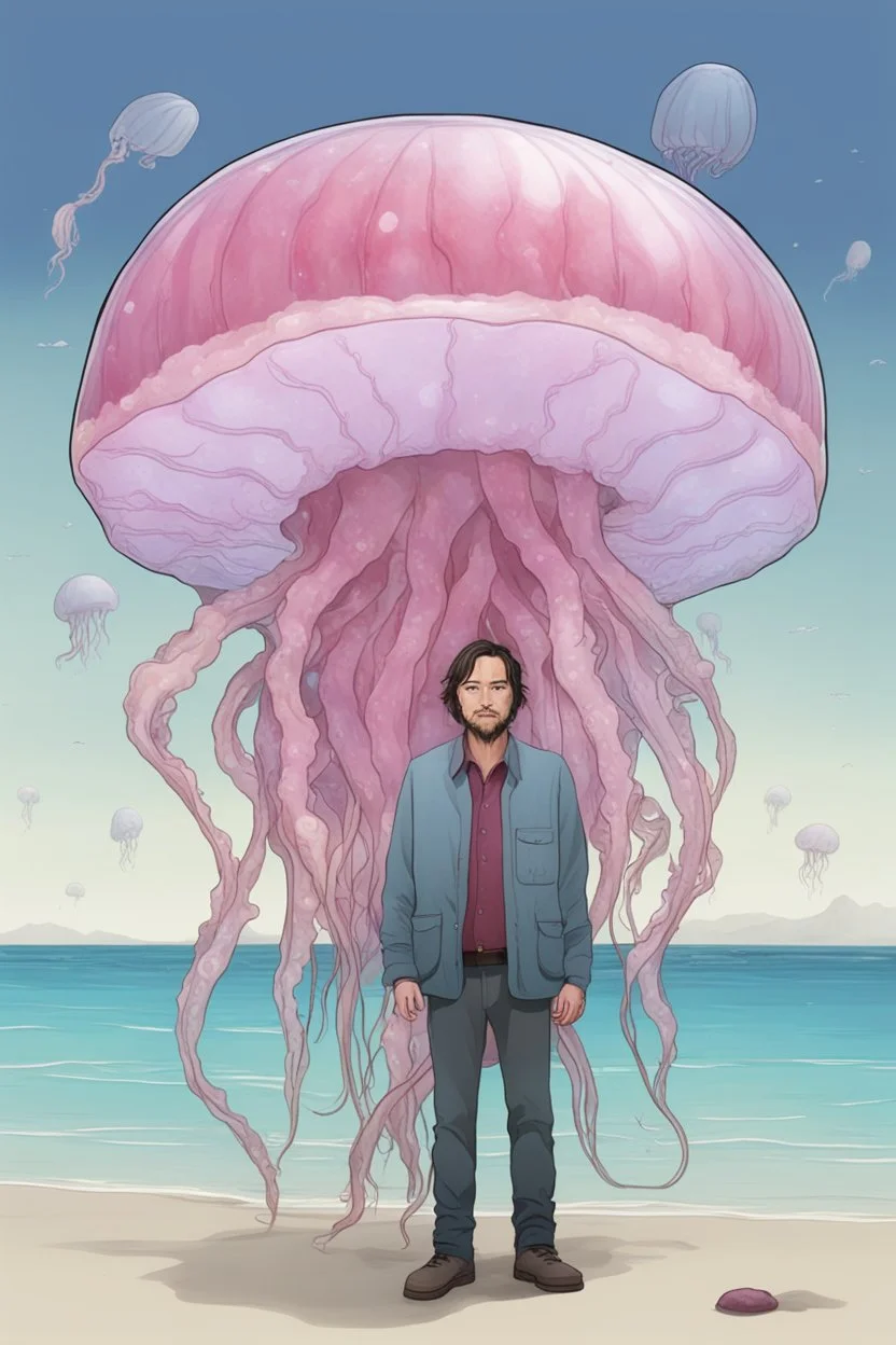 a half man, half jellyfish hybrid