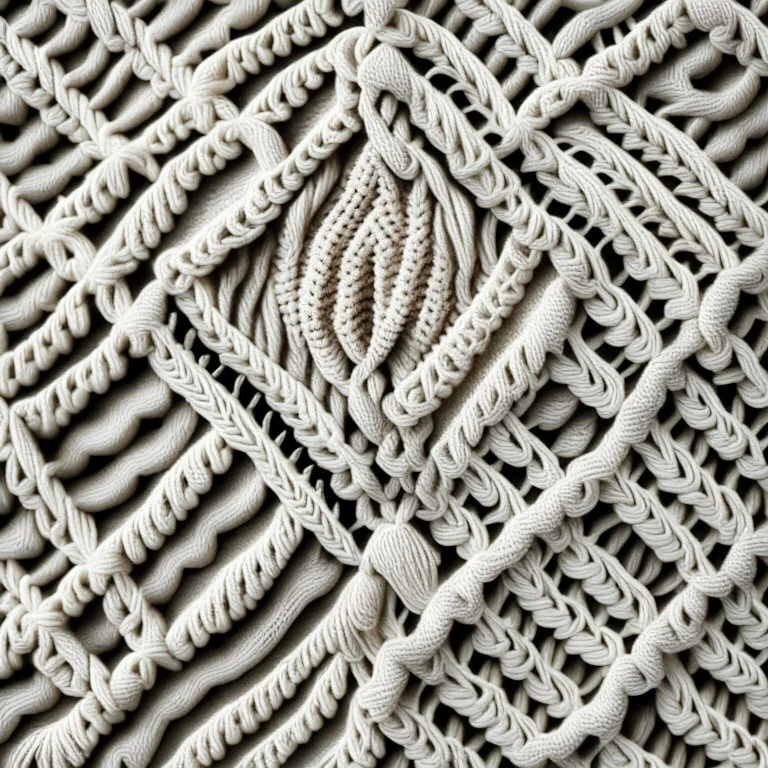 Texture macrame, plat, flat, without findings